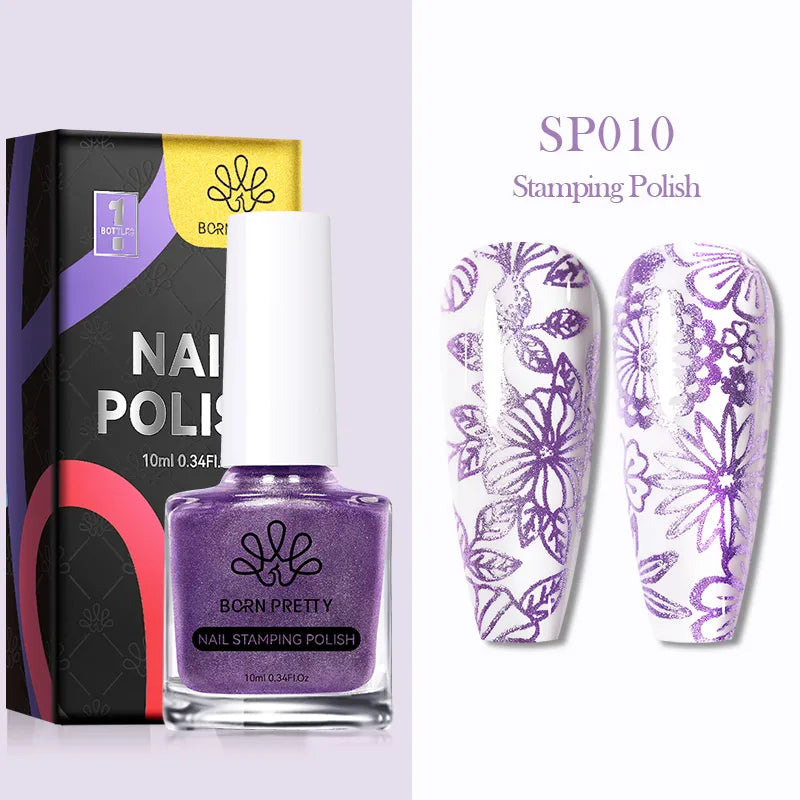 10ml 25 Colors Nail Stamping Polish Nail Art