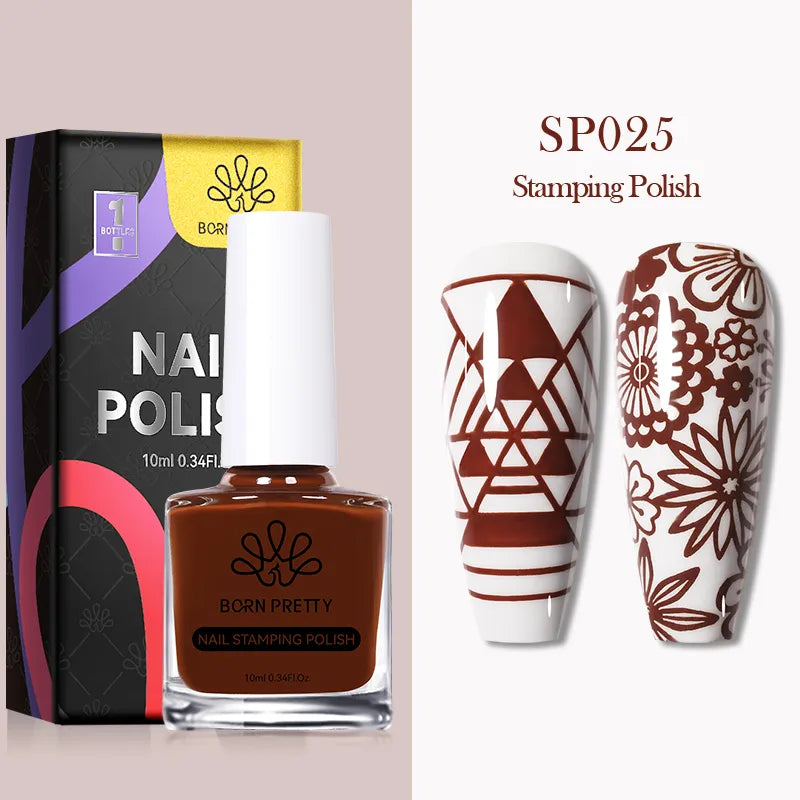 10ml 25 Colors Nail Stamping Polish Nail Art