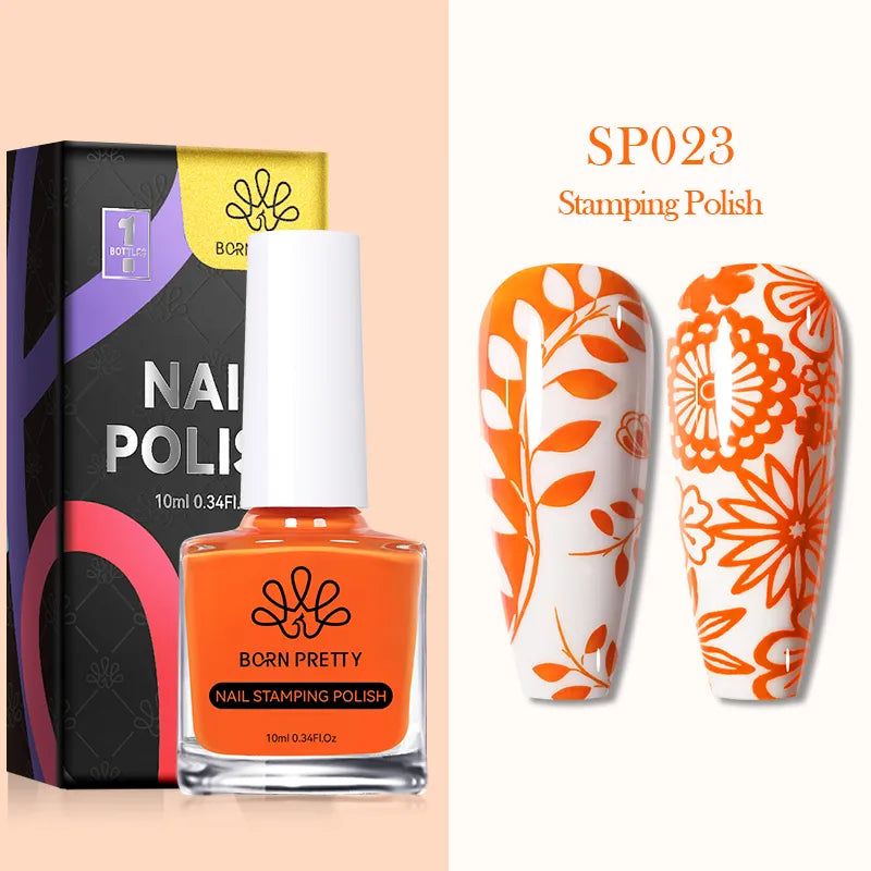 10ml 25 Colors Nail Stamping Polish Nail Art