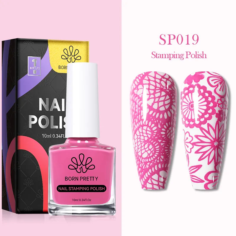 10ml 25 Colors Nail Stamping Polish Nail Art