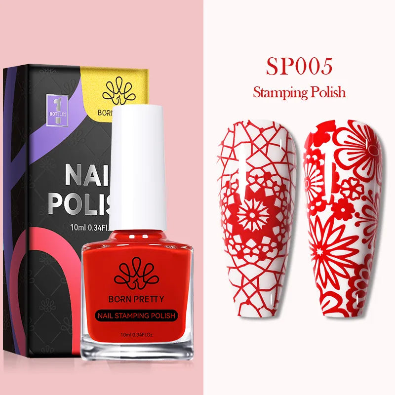 10ml 25 Colors Nail Stamping Polish Nail Art