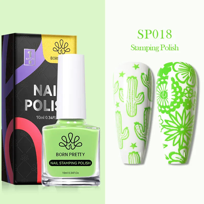 10ml 25 Colors Nail Stamping Polish Nail Art