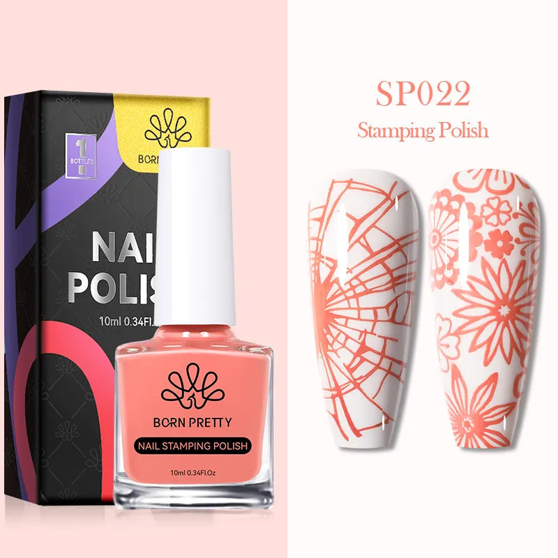 10ml 25 Colors Nail Stamping Polish Nail Art