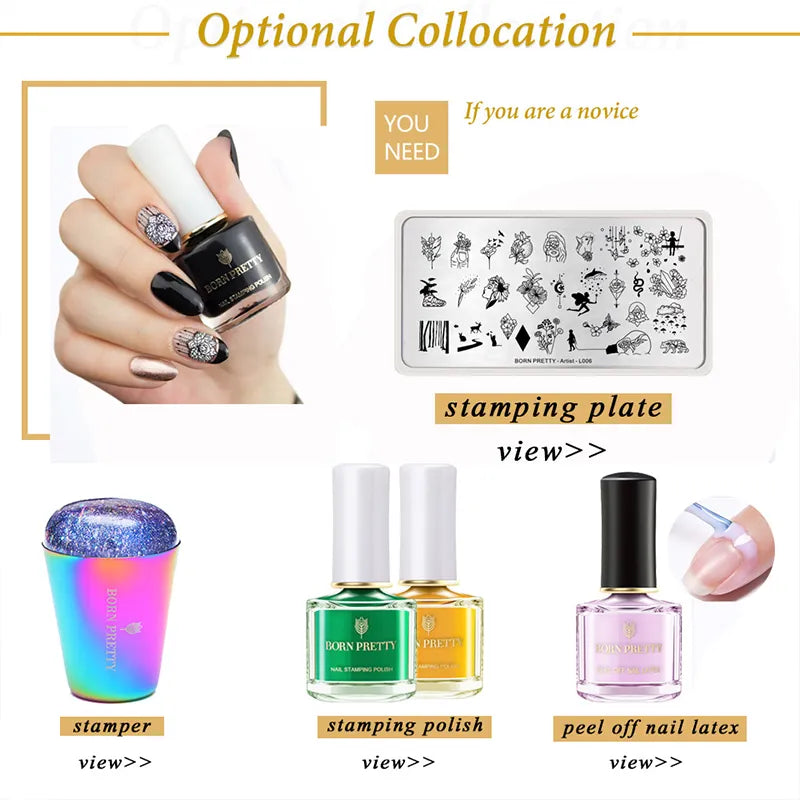 10ml 25 Colors Nail Stamping Polish Nail Art