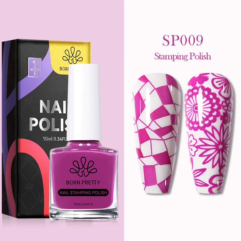 10ml 25 Colors Nail Stamping Polish Nail Art