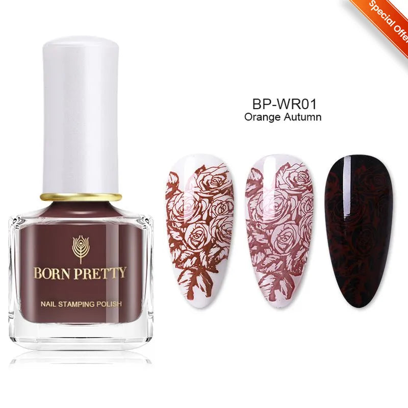 10ml 25 Colors Nail Stamping Polish Nail Art