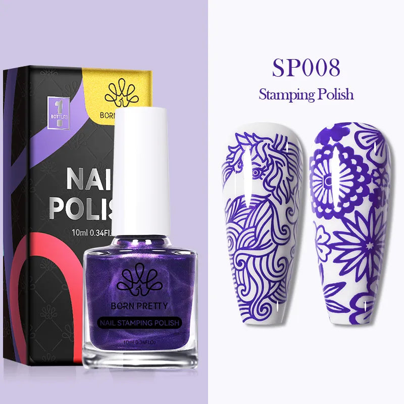 10ml 25 Colors Nail Stamping Polish Nail Art