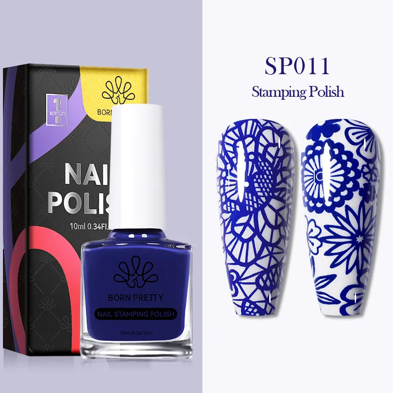 10ml 25 Colors Nail Stamping Polish Nail Art