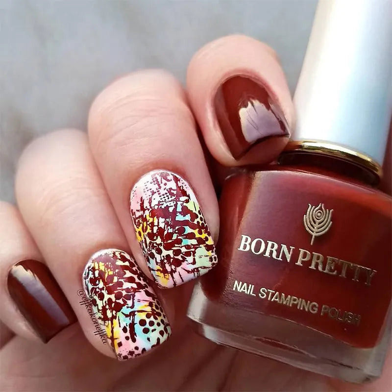 10ml 25 Colors Nail Stamping Polish Nail Art