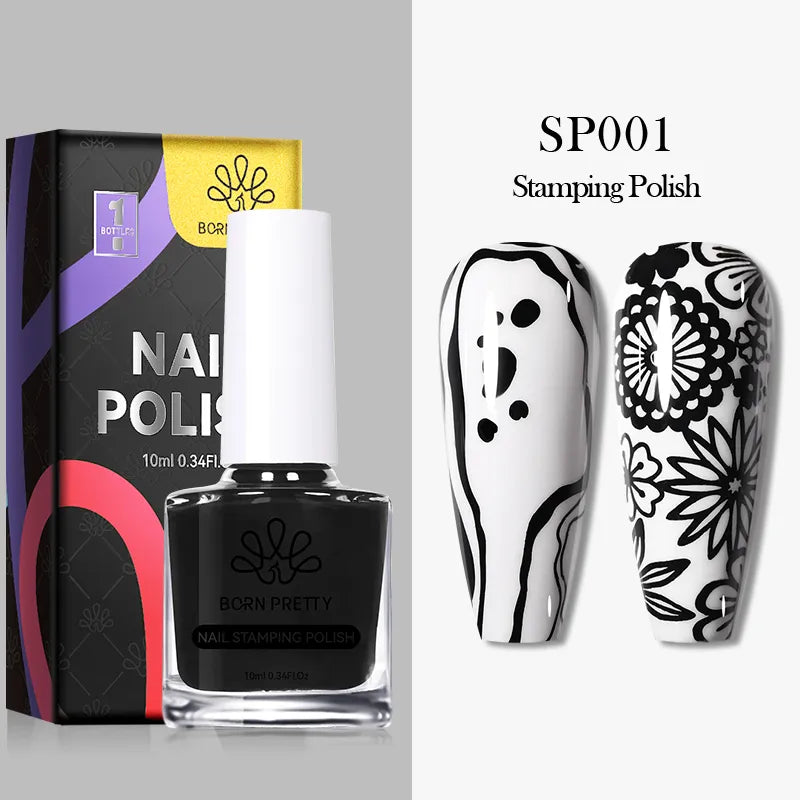 10ml 25 Colors Nail Stamping Polish Nail Art